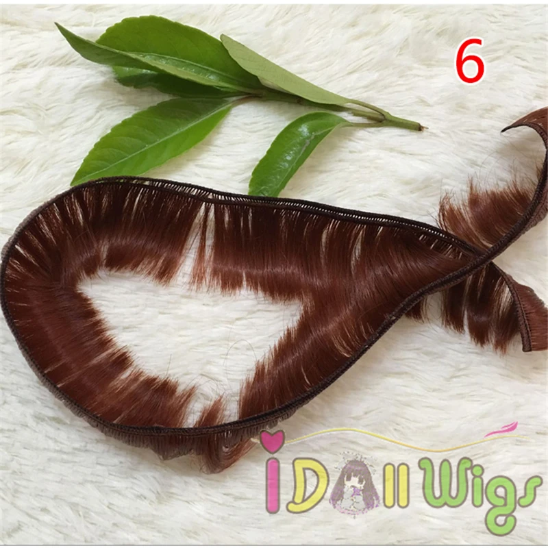5*100 см DIY короткие волосы, 10 шт./партия 18 цветов на выбор, хорошее качество термостойкие синтетические волосы