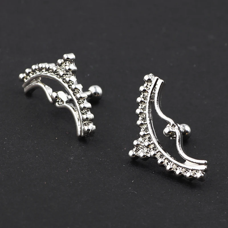 JUNLOWPY золотые новые серьги гвоздики для ушей Degsin хрящи пирсинга Tragus Helix 16 датчиков