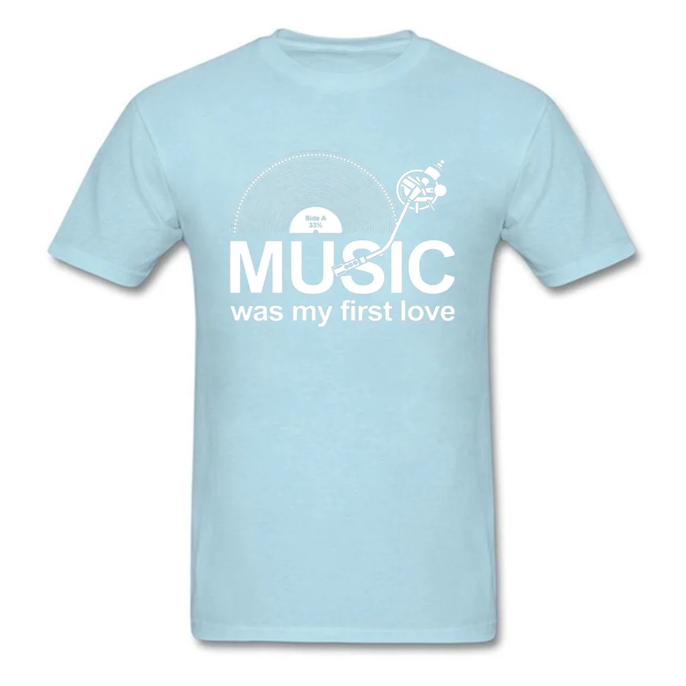Мужская футболка с надписью Music Was My First Love забавная на заказ новинка 2019 топ