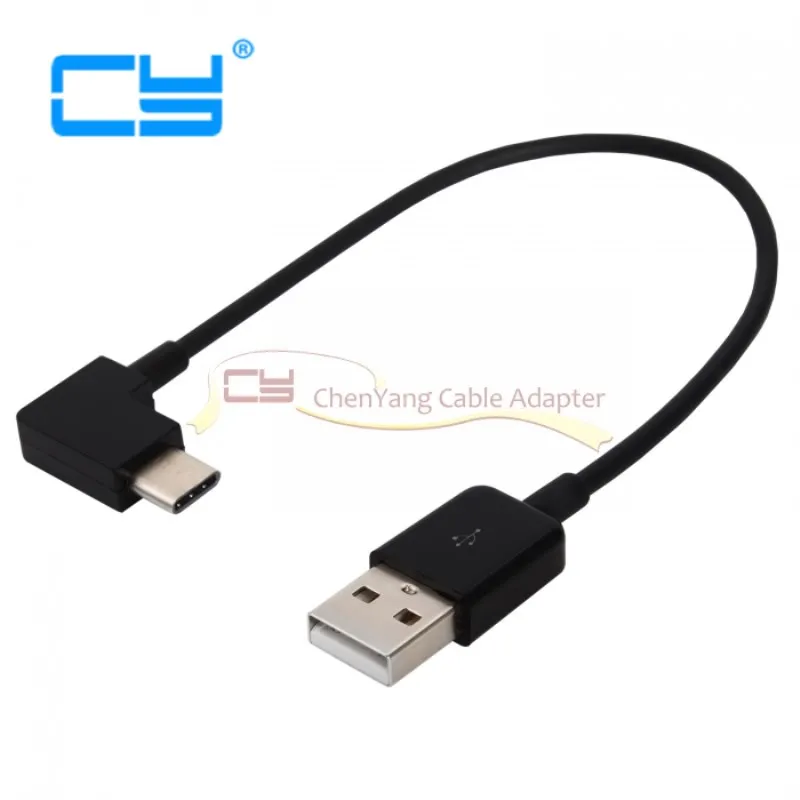 

Right Angled Type-C USB-C to USB 2.0 Cable 90 Degree Connector for Tablet & Phone cable