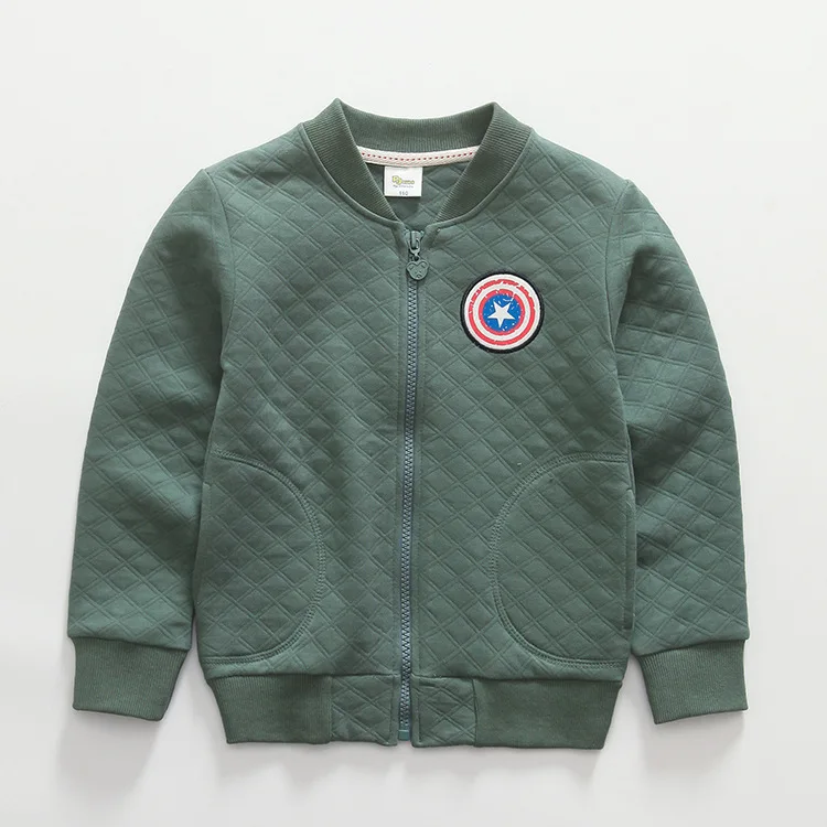 Дети мальчики куртки весна 100% хлопок дети пальто полный длинные рукава и