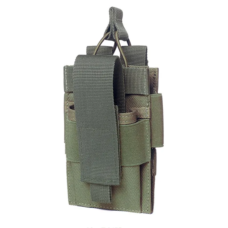 OD Тактический чехол для телефона Molle, портативная рация, power Bank, нейлон, EDC, военная сумка, универсальная кобура, пояс, жилет, Охотничьи аксессуары - Цвет: OD