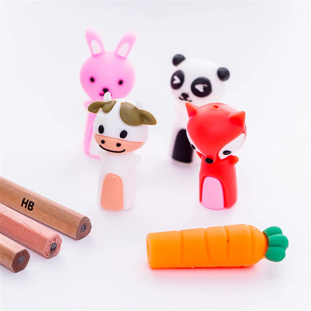 3 шт./компл. держатель для карандашей Kawaii Animal Удлинительный портативный