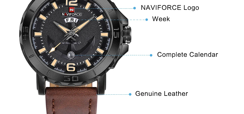 NAVIFORCE мужские часы Аналоговые часы с датой кварцевые наручные часы мужские армейские военные водонепроницаемые Роскошные Брендовые спортивные наручные часы Relogio