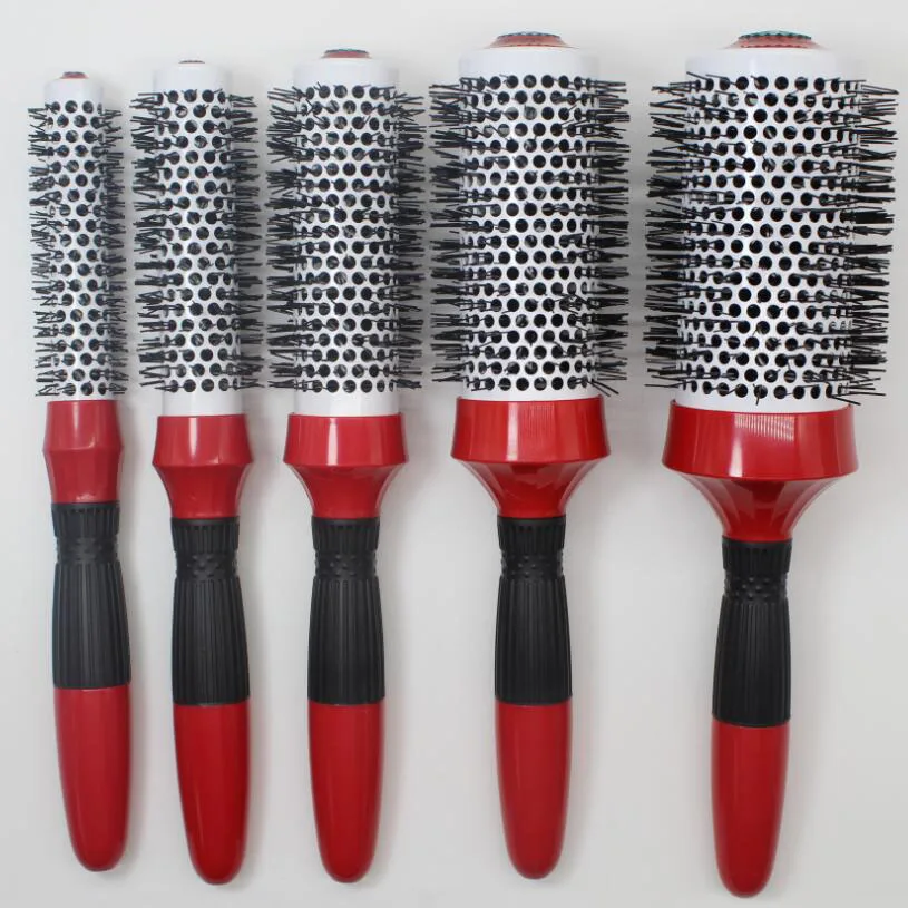 Бесплатная доставка 5 шт. Керамическая ионная щетка для волос набор кистей