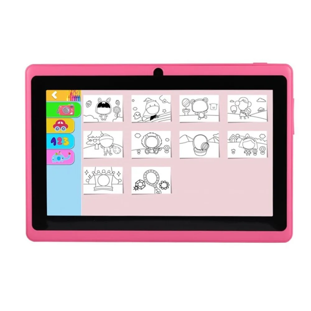Q88 детей 7 дюймовый планшет 1 г + 8 ГБ A33 4 ядра Android Tablet PC ЕС Plug|ЖК-экраны и панели для