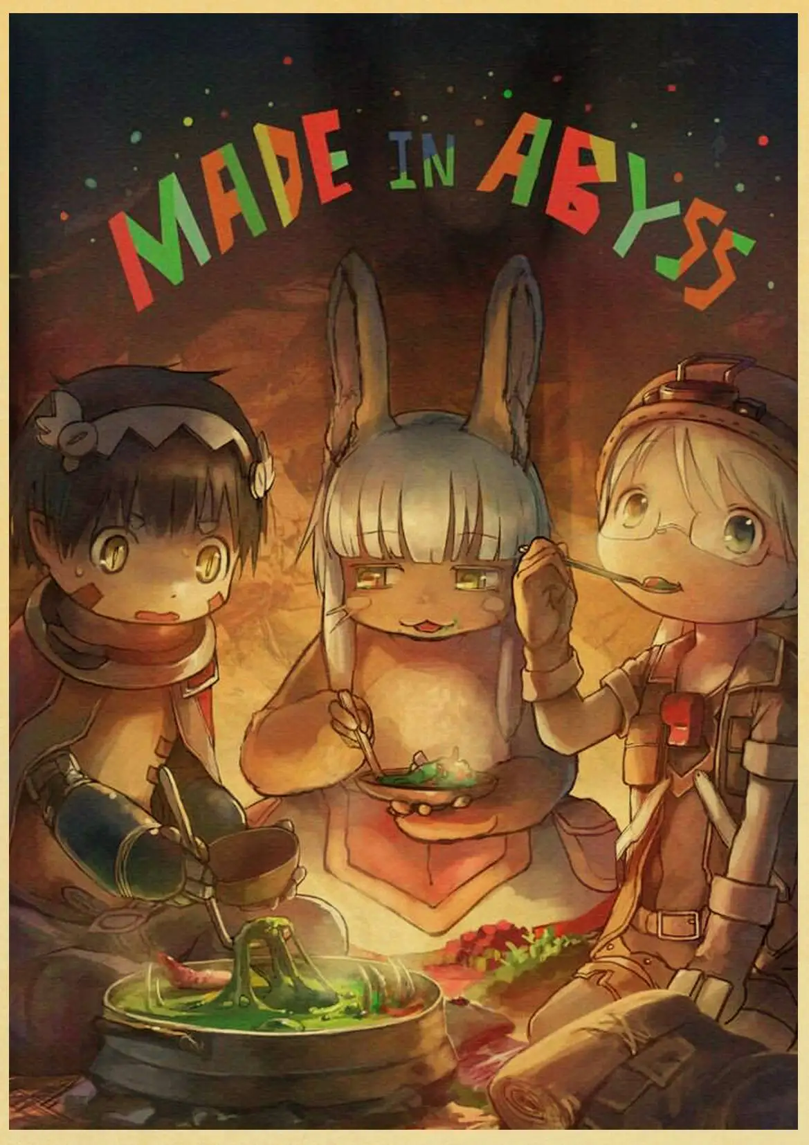 T012 Японское аниме сделано в Abyss Nanachi глубоко в Abyss винтажный бумажный плакат настенная живопись украшение дома 42X30 см 30X21 см - Цвет: T012