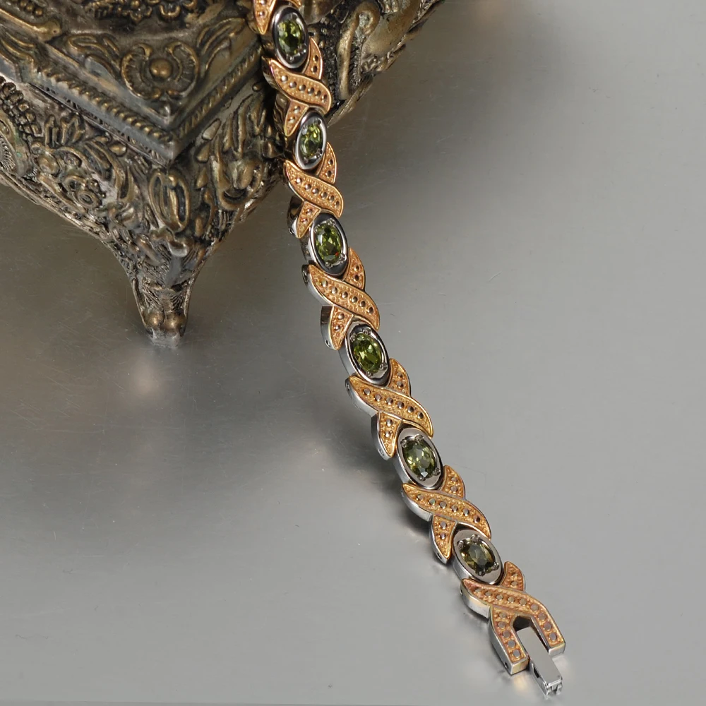 Wollet ювелирные изделия титановый браслет для женщин золотого цвета заполненный