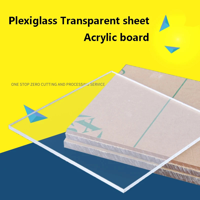 Прозрачный акриловый лист жесткий Пластик Plexi Стекло пользовательские