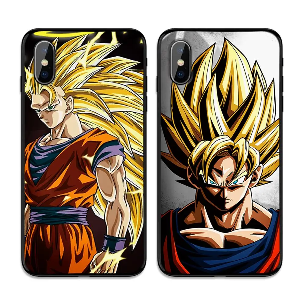 Мягкий чехол для мальчика Dragon ball из ТПУ Apple iPhone 6 6S 7 8 Plus 5 5S SE X XS MAX XR силиконовые