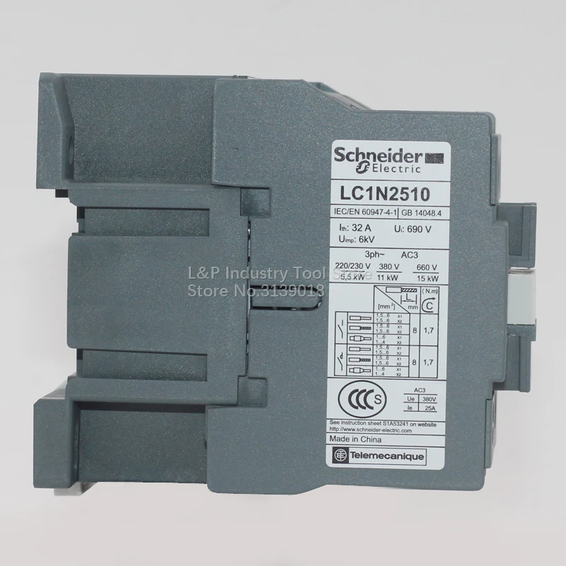 Новый оригинальный Schneider AC220V 50HZ 1NO 25A LC1-E EasyPact TVS Series LC1E2510M5N контактор обновляется до Φ от AliExpress WW