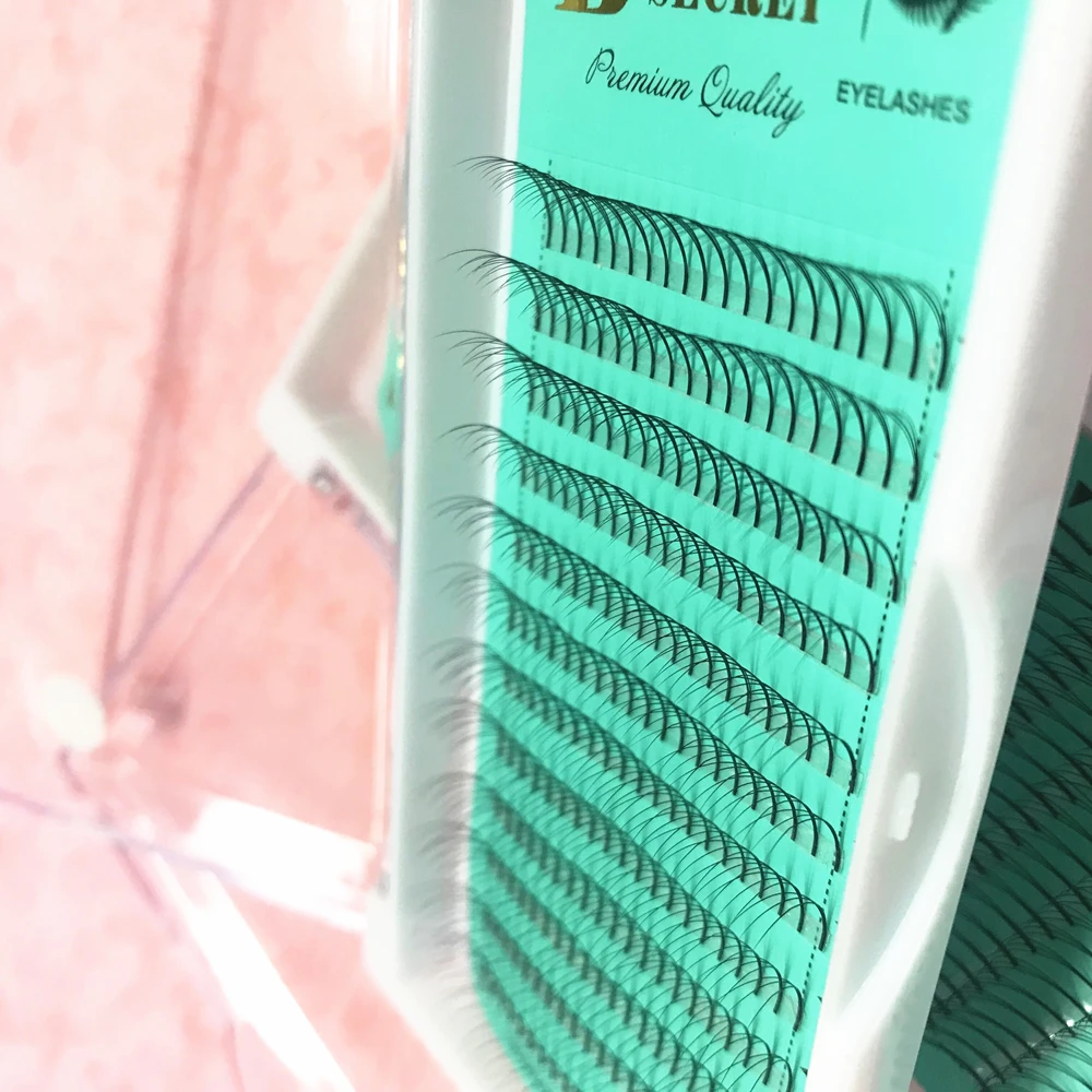 1Tray Wholesale Volume FANS 3 Clusters Eyelash Extensions 3D W Premade Fans Individual Lashes Customize Logo Free Shipping | Красота и