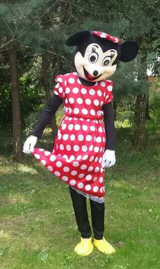 Бесплатная доставка от Cosplay Stro at mickey Minnie Maskotki Kostium день рождения персонажа