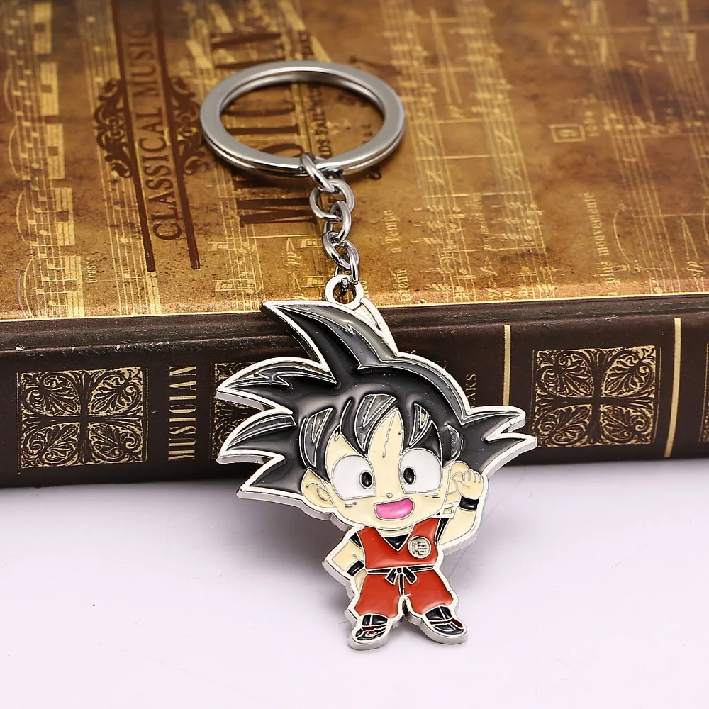 Dragon Ball Z брелок Сон Гоку кулон металлический брелок для ключей держатель для мужчин и женщин автомобиля брелок со стразами chaviro аниме ювелирные изделия