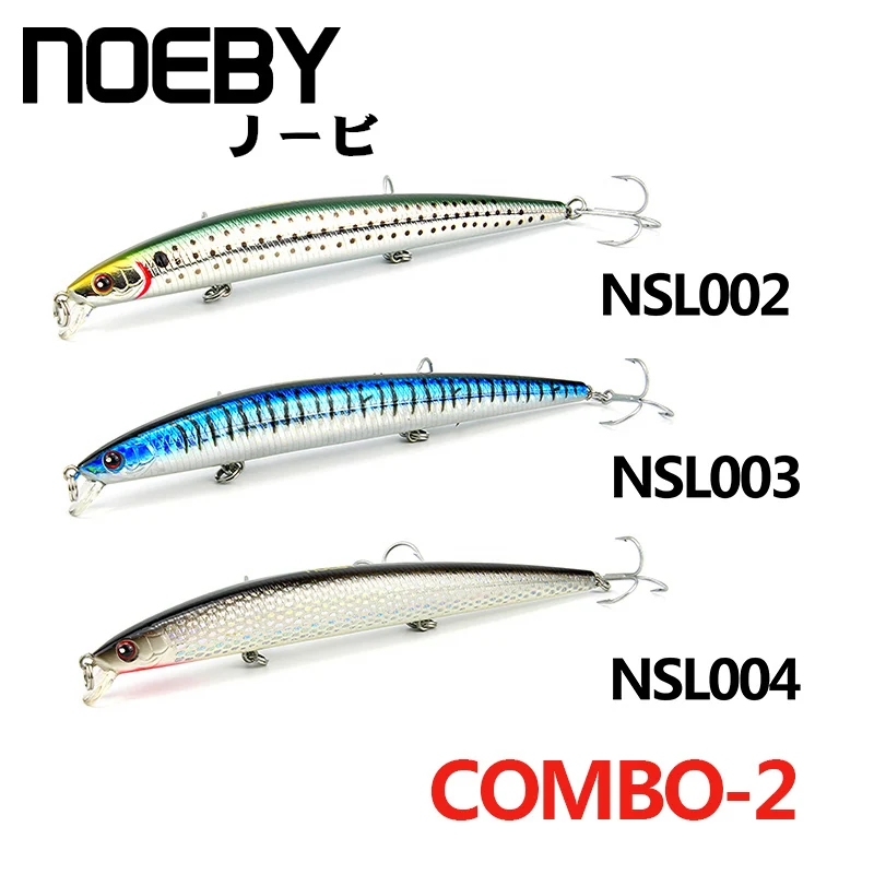 NOEBY 1 ⑤ упак. рыболовная приманка 145 мм/19 г 0-0 5 м плавающая MINNOW VMC тройные крюки