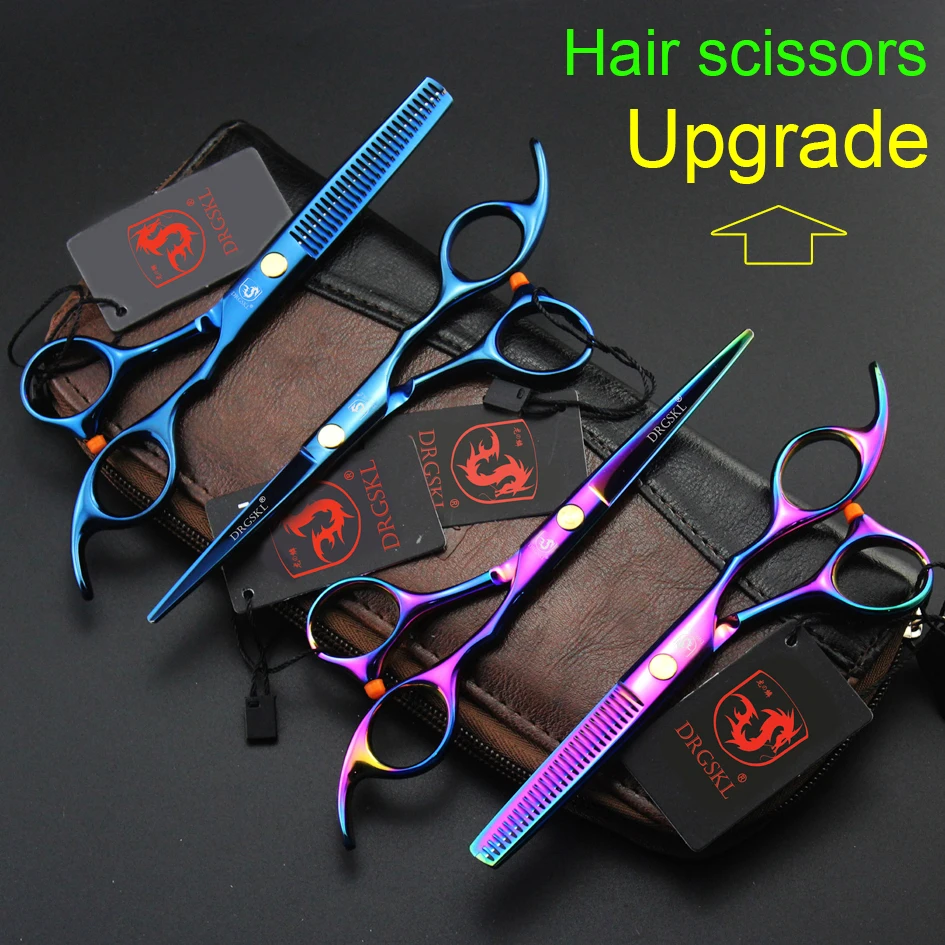 

DRGSKL upgrade hair scissors perfect barber hair cut, 6.0 inch professional hairdressing scissors hair shears High Quality