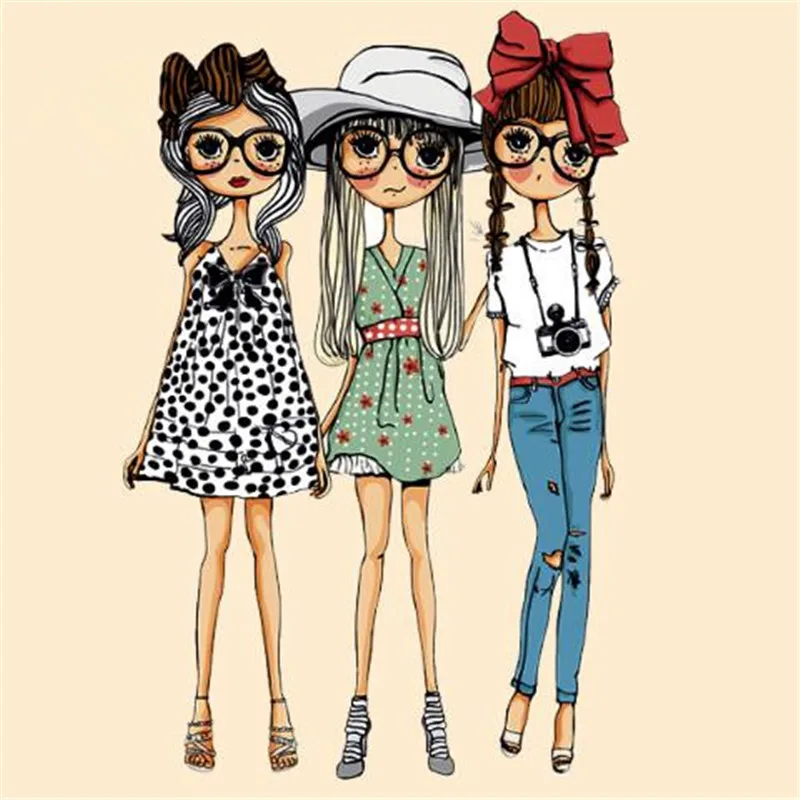 Патчи для одежды с цветочным принтом девочек и друзей 3d наклейки утюжок переноса