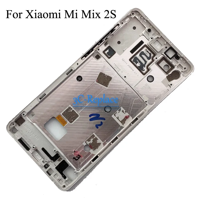 Передняя панель корпуса для Xiaomi Mi Mix 2 mix2 MDE5/Xiaomi 2S mix2S ЖК дисплей лицевая