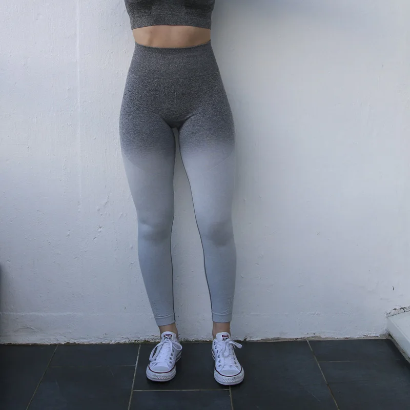 Nepoagym, женские бесшовные леггинсы с эффектом омбре, бирюзовые штаны для йоги с высокой талией, женские спортивные Леггинсы, тренировочные колготки, леггинсы для тренажерного зала, фитнеса