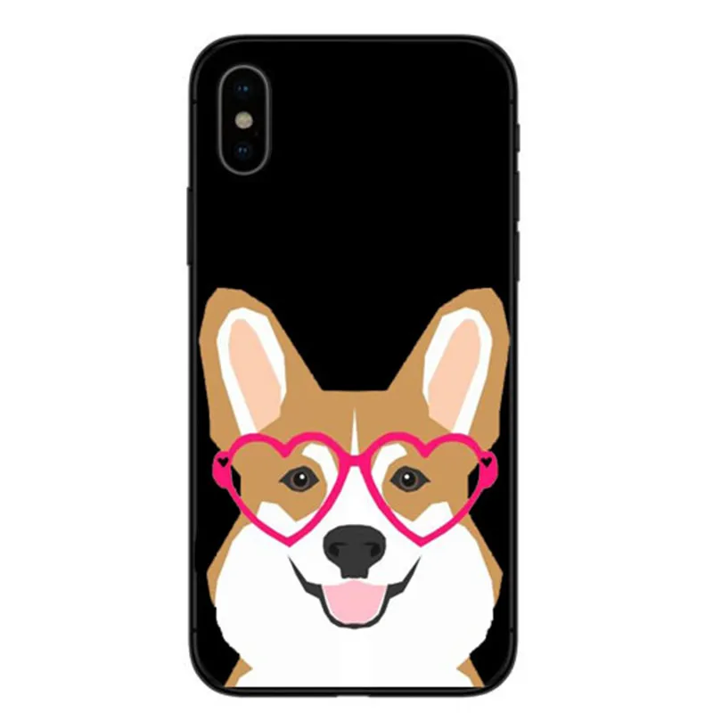 Мягкий чехол из ТПУ Corgi Bumbum bonito Animal Filhote de Cachorro для iPhone 7 8 PLUS X XS 11Pro Max|Бамперы| |