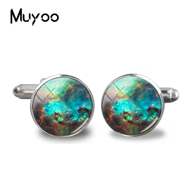 Новинка 2018 запонки в виде туманности космоса Орион Вселенная подарки для мужчин
