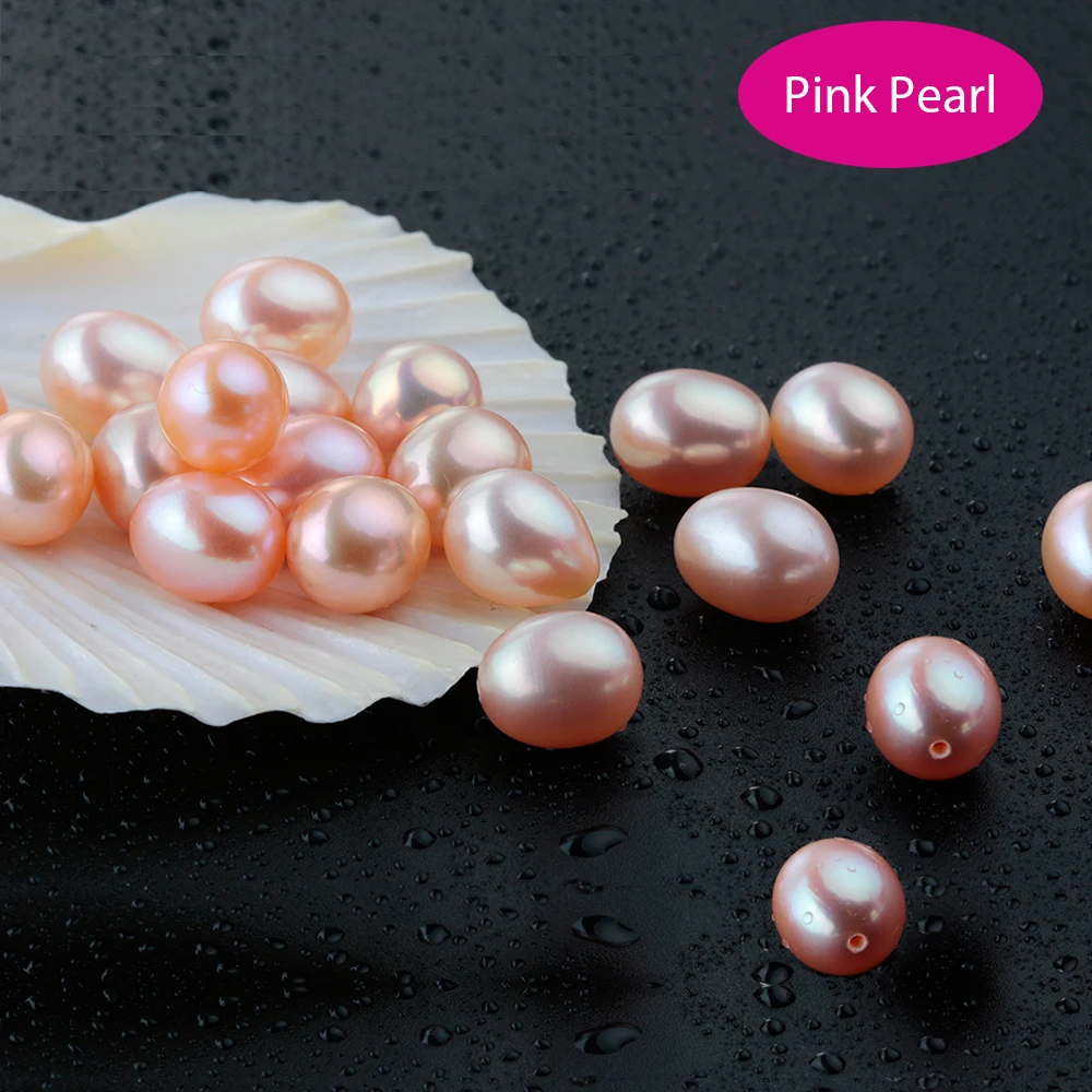 VEAMOR Элегантные ожерелья и подвески из натурального пресноводного жемчуга