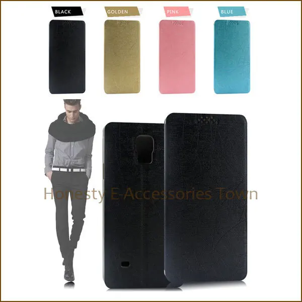 100 Pc/lot Silk Texture Leather Wallet Stand Case cover Shell Skin for Samsung Galaxy Note 4 N9108 N9109 Multi-Color |