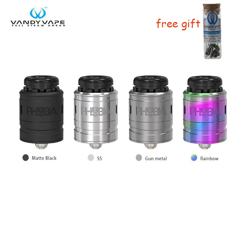 Оригинальный vandy VAPE фобия V2 RDA танк электронная сигарета Испарительный бак II 2 для