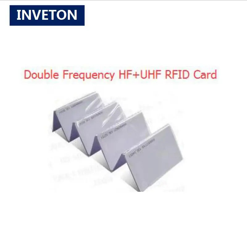 100pcs Rfid double-frequency IC card blank tag support custom logo HF for access control/parking lot management | Безопасность и