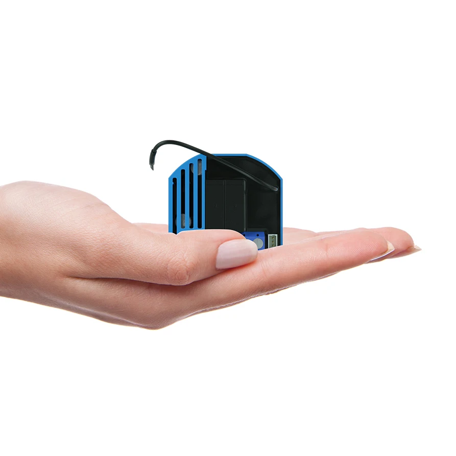 Z Wave Qubino флеш затвора модуль для настенного окно установки с счетчик энергии