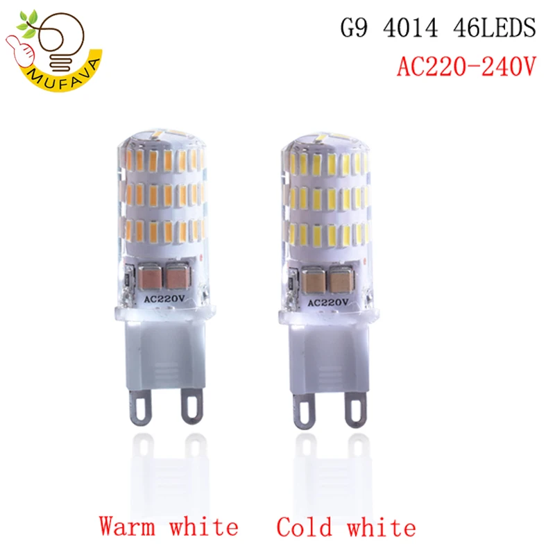 1 шт./лот высокое качество G4 G9 светодиодная лампа DC12V AC 220 В SMD 2835 3014 4014 360 градусов