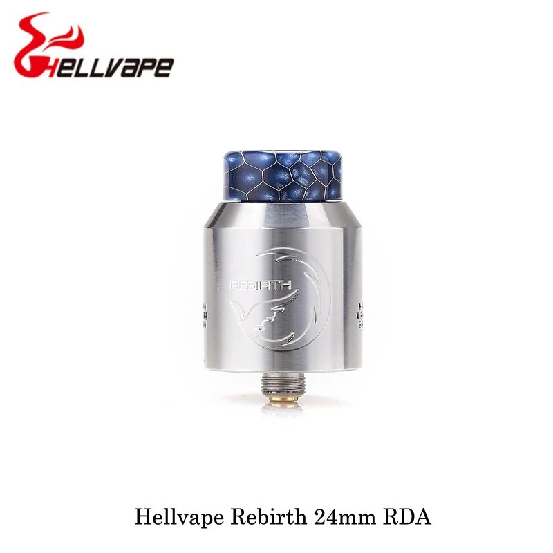 Электронная сигарета Hellvape Rebirth 24 мм RDA 810 Cobra капельный наконечник с одной катушкой для Squonkor Mod Vape Vaporizer VS Drop Dead