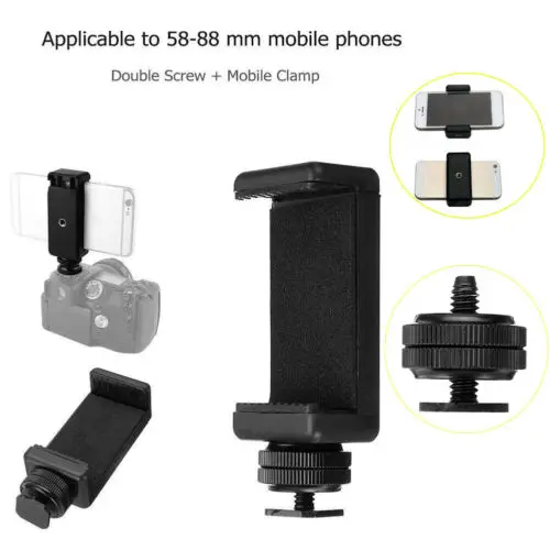 Прочный держатель для телефона с зажимом Крепление штатива монопод подставка Apple