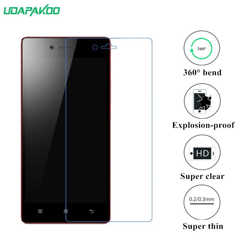 Udapakoo прозрачная закаленная (мягкое стекло) пленка для Lenovo Vibe Shot/Vibe Max/Z90 нано