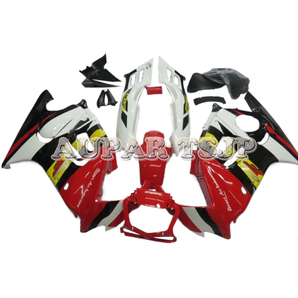 

Whole Motorcycle Cowlings For Honda 1995 1996 CBR600F3 95 96 Red White Yellow Stripe Injection Molding Motorbike Body Frames