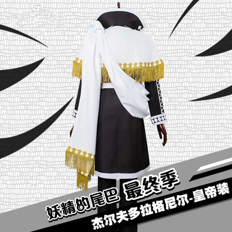 Костюм Феи из игры хвост для косплея зереф драгель Черная Женская шаль короткая