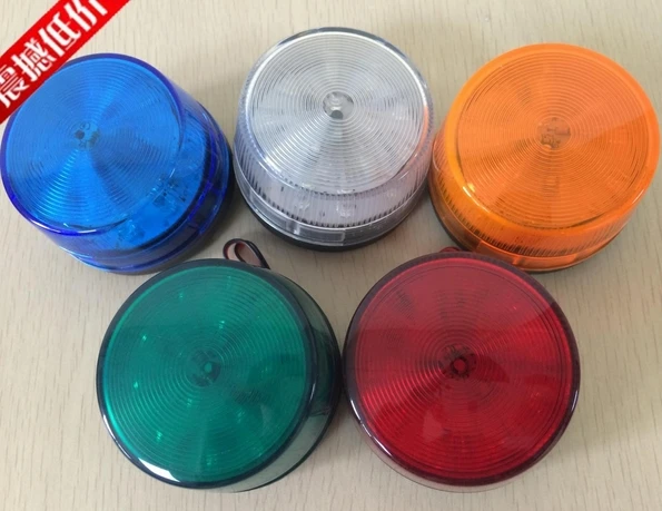 Микс красный/зеленый/синий/желтый/белый LED сирена мигающие огни DC24V 120MA 51*70 мм|siren