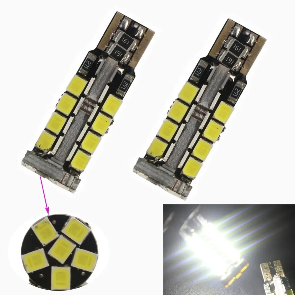 4 шт./упаковка белые автомобисветодиодный светодиодные лампы T10 2835 30SMD CAN bus |