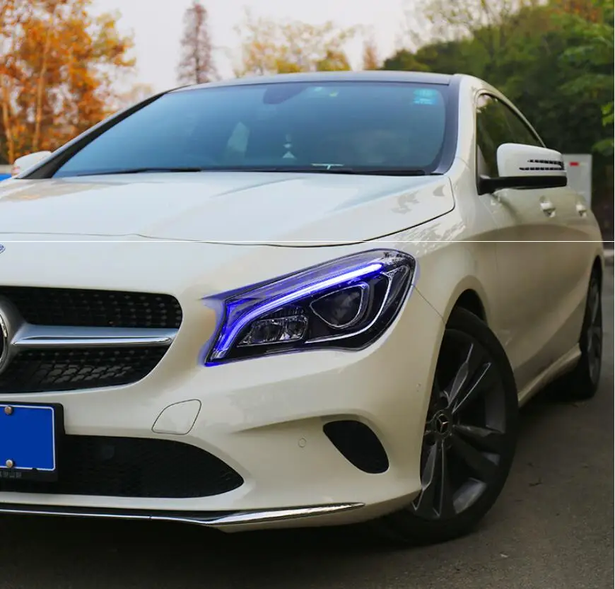 Автомобильная фара bemper для Mercedes-Benz CLA фара cl200 все в светодиодный 2018y автомобильные аксессуары для GLA противотуманные фары