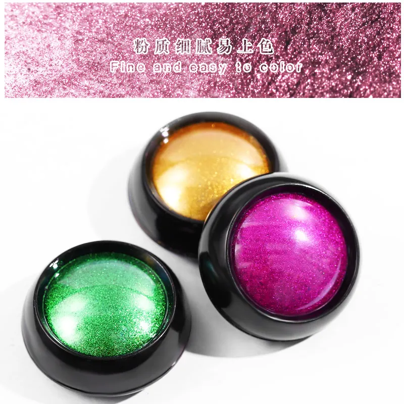 Ультра яркий титановый волшебный зеркальный порошок для золотые наклейки ногтей