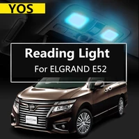 car reading light led ceiling light indoor interior light door light 12v 5300k 12w refit for elgrand e52 2010 2019