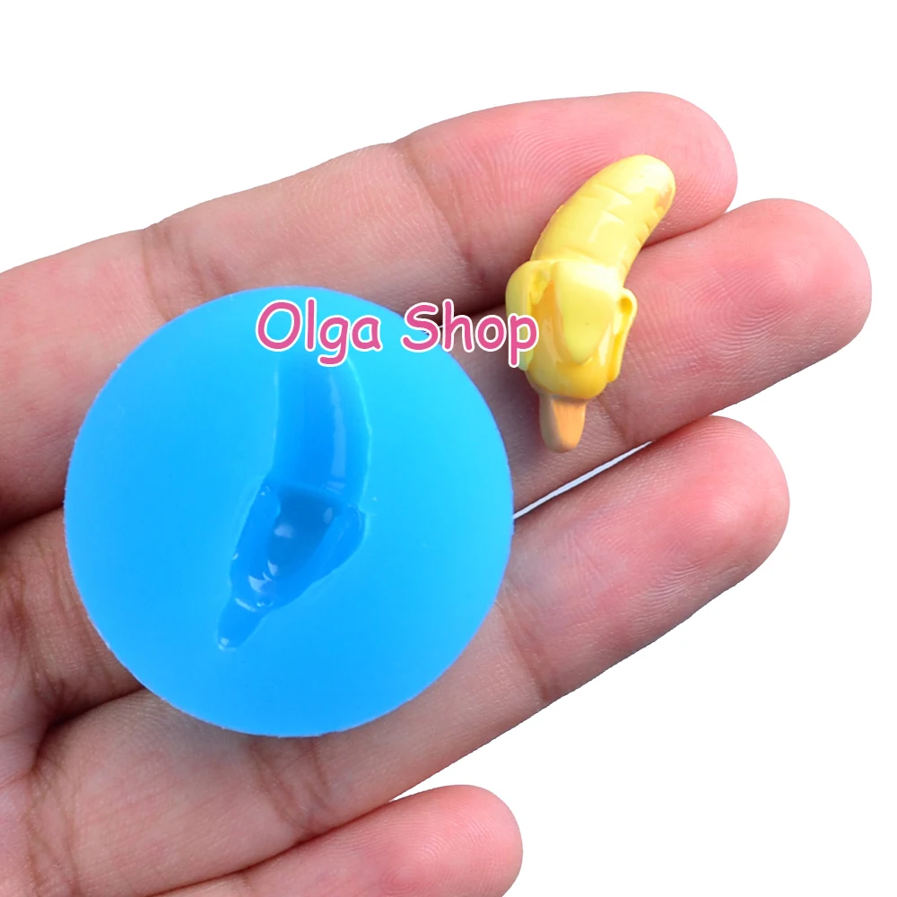 банан миниатюрных питания силиконовые формы фрукты плесень каваи деко сладости