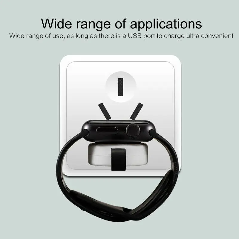 Портативное магнитное Беспроводное зарядное устройство USB для Apple Watch iwatch Series 1 2 3 4