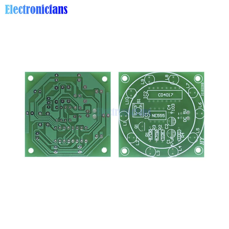 Diymore Лаки поворотные люкс электронный пакет CD4017 NE555 самостоятельно DIY