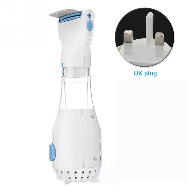 UK-plug Pethsy электрическая расческа для домашних животных, собак, кошек, блох, безопасная расческа для удаления вшей, фильтр для лечения вшей, расчески для животных - Цвет: UK-plug