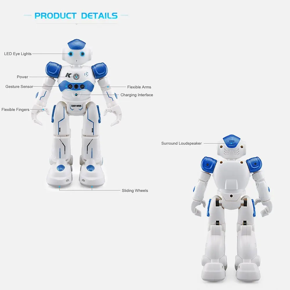 JJR/C JJRC R2 CADY WIDA интеллигентая(ый) программирования жест Управление робот RC игрушка в подарок для Для детей развлечения RC робот