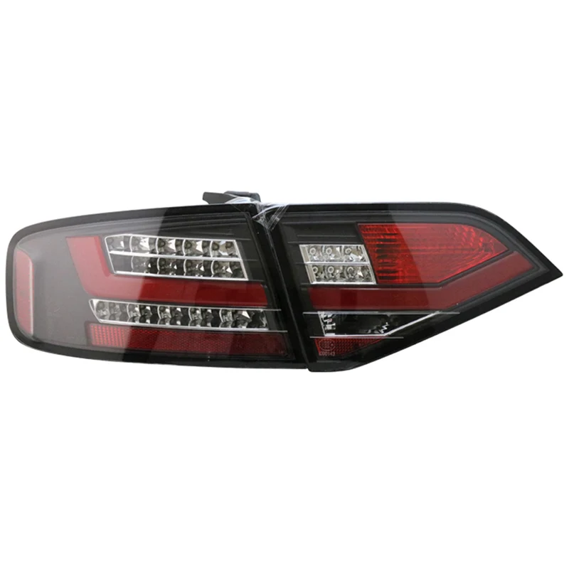 Для Audi A4 A4L A4L B8 светодиодный задний фонарь 2008-2012 год черный с красной планкой замена для оригинального светодиодный задний фонарь модели