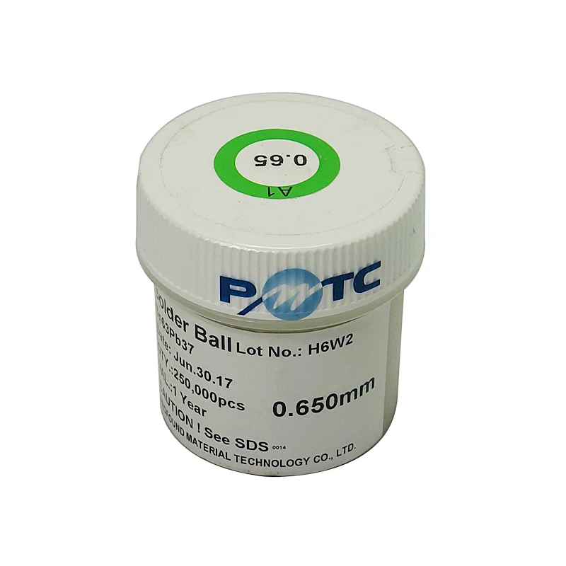 250 к 500 к PMTC корпус BGA содержащий свинец оловянный припой шары с 0,2 0,25 0,3 0,35 0,4 0,45 0,5 0,55 0,6 0,65 0,76 мм