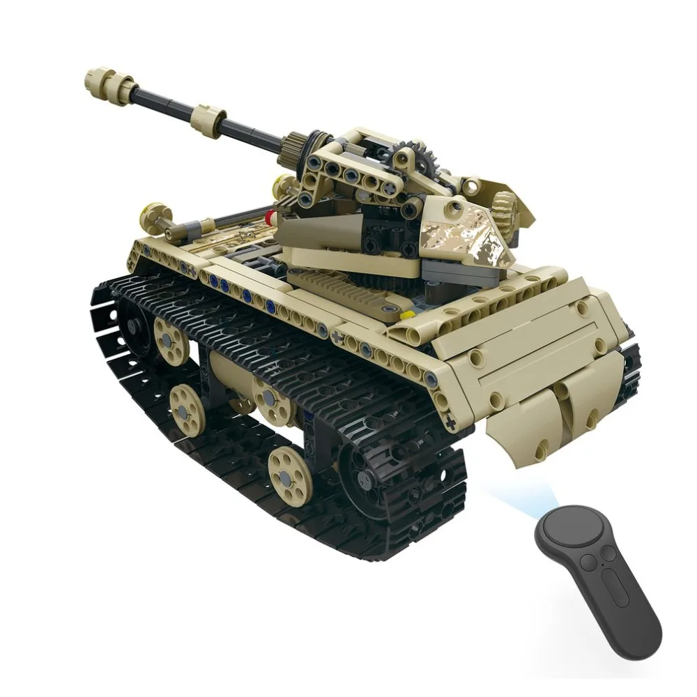 MoFun-13010 2 4G 4H USB зарядка строительный блок имитация света трек Танк 552 шт. DIY