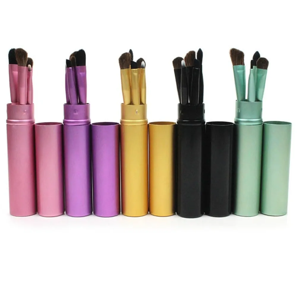 5 шт./компл. набор женских кистей с деревянной ручкой теней для век косметическая